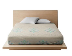 Простыня на резинке Ночь Нежна Витраж беж. осн. 7314-3 Бязь . 140х200х20