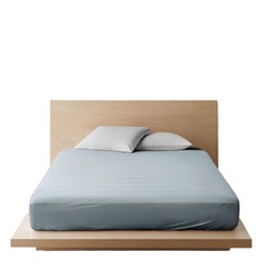 Простыня Ночь Нежна Серый 606 Поплин гл/кр ЕВРО 220х200 я