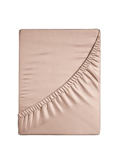 Простыня на резинке Luisa de Rizzo Кофе с молоком 603 Поплин гл/кр 200х200х20