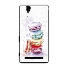 Силиконовый чехол "Пирамидка макарони 2" на Sony Xperia T2 Ultra Awog