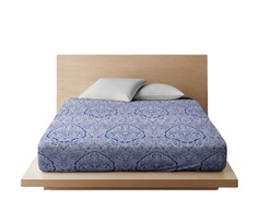 Простыня Ночь Нежна Таксим син. осн. 9045-1 Поплин ЕВРО 220х200 я