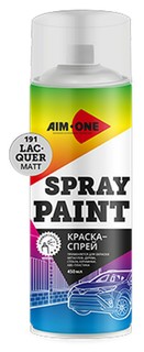 Лак матовый аэрозоль 450мл Spray Paint Lacquer Matt AIM-ONE SP-ML191