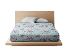 Простыня на резинке Ночь Нежна Джейн зелен. осн. 7513-2 Бязь . 200х200х20