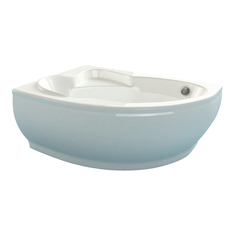 Ванна из литьевого мрамора Esse Flores 149х103 белая