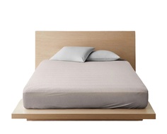 Простыня на резинке Ночь Нежна Лабиринт коричн. комп. 7757-10 Бязь 200х200х20