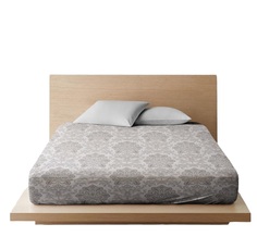 Простыня Ночь Нежна Царственный образ беж. осн. 7084-1 Поплин ЕВРО 240х220