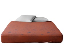 Простыня на резинке Ночь Нежна Аннет терракот 9766-3 Поплин 220х200х20