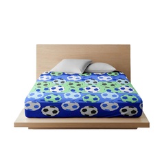 Простыня Ночь Нежна Футбол осн. 7369-1 Поплин 2 сп. 215х175 я