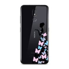 Чехол Awog "Платье из бабочек" для Nokia 3.2