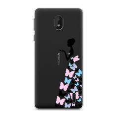 Чехол Awog "Платье из бабочек" для Nokia 1 Plus