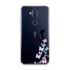 Чехол Awog "Платье из бабочек" для Nokia 8.1