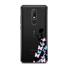 Чехол Awog "Платье из бабочек" для Nokia 5.1