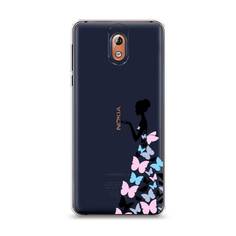 Чехол Awog "Платье из бабочек" для Nokia 3.1