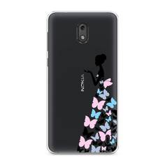 Чехол Awog "Платье из бабочек" для Nokia 2