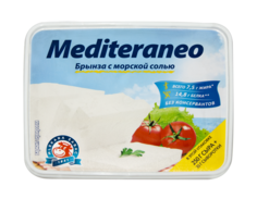 Сыр рассольный Mlekara Sabac Mediteraneo брынза с морской солью 25% БЗМЖ 285 г