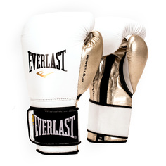 Боксерские перчатки Everlast Powerlock бел/золот. 12oz