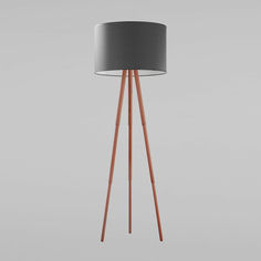Торшер с абажуром TK Lighting 5285 Tokyo графит коричневый