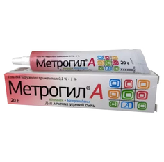 Метрогил А гель для наружного применения от угревой сыпи 0,1%+1% 20 г Unique Pharmaceuticals