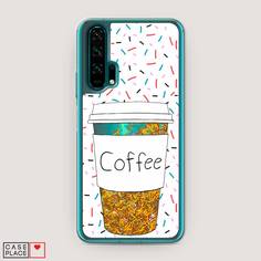 Чехол Awog "Coffee прозрачный стакан" для Honor 20 Pro