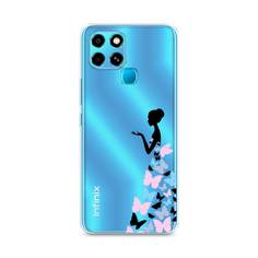 Чехол Awog "Платье из бабочек" для Infinix Smart 6