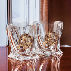 Набор бокалов для виски Город подарков "Тигр" в деревянной шкатулке 10059295