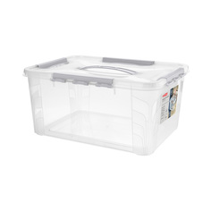 Ящик универсальный с замками и ручкой Econova Grand Box, 15,3 л Бытпласт