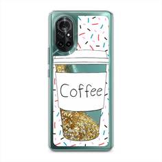 Чехол Awog "Coffee прозрачный стакан" для Honor V40 Lite