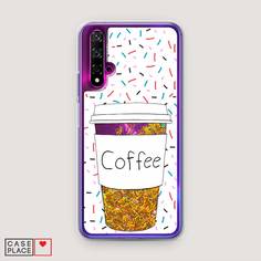 Чехол Awog "Coffee прозрачный стакан" для Huawei Nova 5T