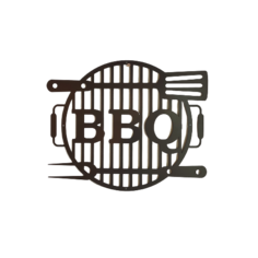 Панно на стену из металла BBQ, настенный декор, вывеска для кафе mens kitch Z10