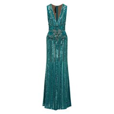 Платье с отделкой пайетками Elie Saab