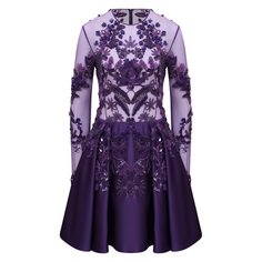 Платье с отделкой пайетками и бисером Zuhair Murad