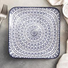 Тарелка квадратная Рантье, 20×20 см No Brand
