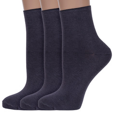 Комплект носков женских ХОХ 3-G-1406 серых 23