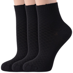Комплект носков женских ХОХ 3-G-223 черных 23