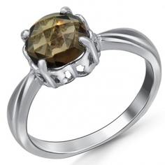 Кольцо с раухтопазами из серебра Silver wings 21kr6409-90 17,5