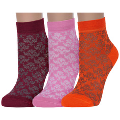 Комплект носков женских ХОХ GM-1402 оранжевых; розовых; бордовых; белых; серых 23
