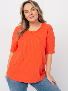 Футболка женская SAMOON by GERRY WEBER 171007-26310-6470 оранжевая 50