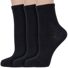 Комплект носков женских ХОХ 3-G-1124 черных 25