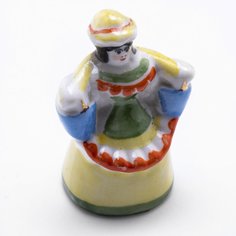 Статуэтка "Женщина с коромыслом", фарфор, роспись, ДФЗ с. Вербилки, СССР, 1950-1970 гг. Однажды