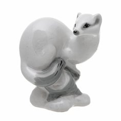Статуэтка, Raritetus, "Хорёк", фарфор, роспись, ЛЗФИ, СССР, 1960-1990 гг. Однажды