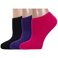 Комплект носков женских ХОХ 3-GZ-3R9 черных; розовых; фиолетовых 23