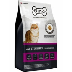 Сухой корм Gina Cat Sterilized для стерилизованных кошек, с курицей и рисом, 18 кг