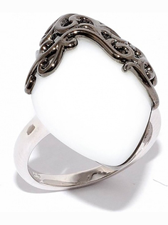 Кольцо с ониксом из серебра Silver wings 21sr000737c-1-96-131 17,5