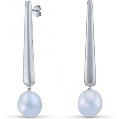 Серьги с жемчугом из серебра Silver wings 022042777a