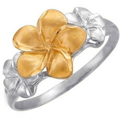 Кольцо из серебра р. 15,5 Эстет 01К752081АР