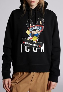 Толстовка женская DSquared2 129205 черная XS
