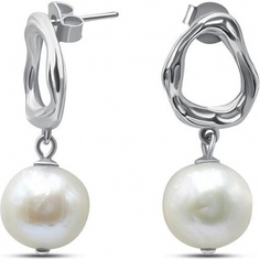 Серьги с жемчугом из серебра Silver wings 0221114154a