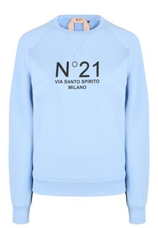 Свитшот женский NO.21 131687 голубой 42 IT