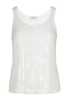 Топ женский TWINSET 113958 белый 38 IT
