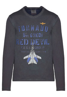 Лонгслив мужской Aeronautica Militare 128749 синий 2XL